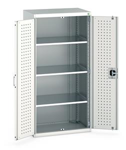 Bott Industial Tool Cupboards with Shelves Bott Perfo Door Cupboard 800Wx525Dx1600mmH - 3 Shelves